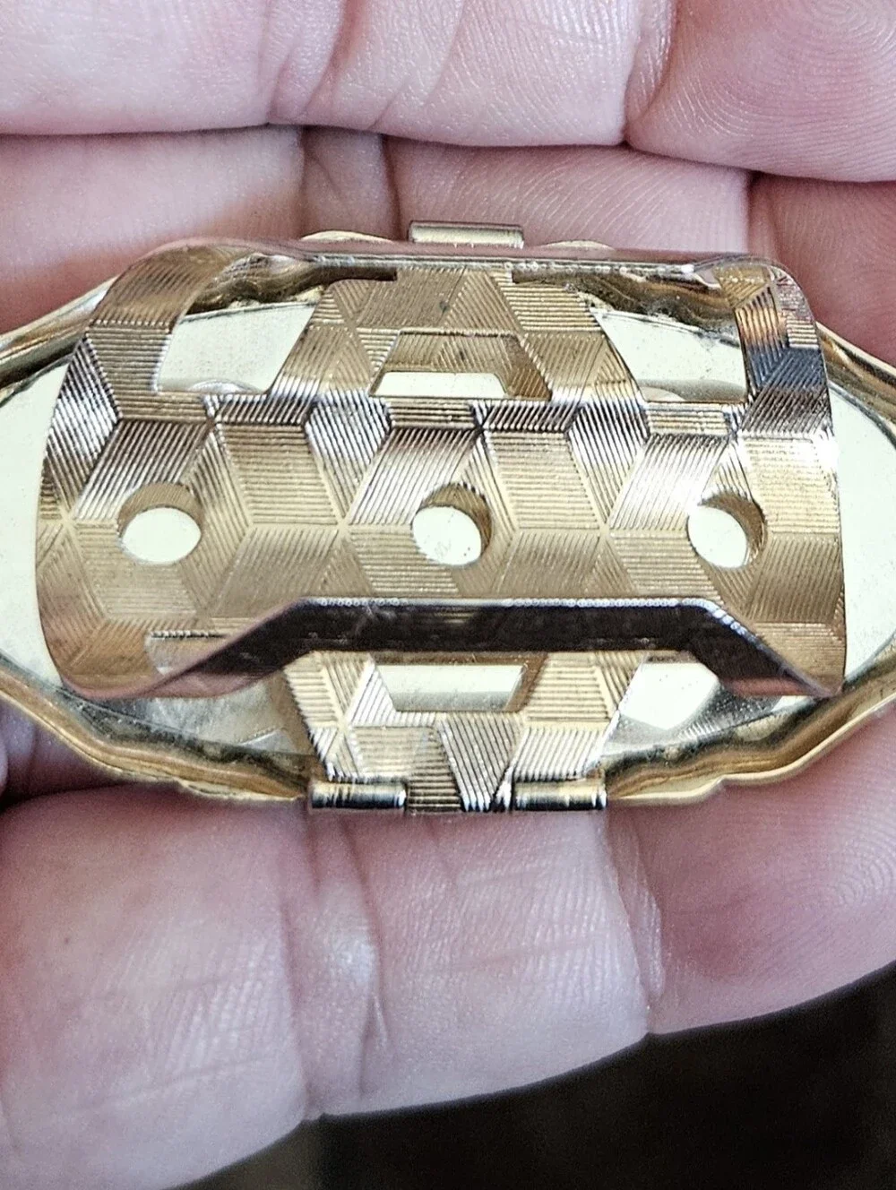 Vintage Lipstick Holder/Mirror with Victorian couple